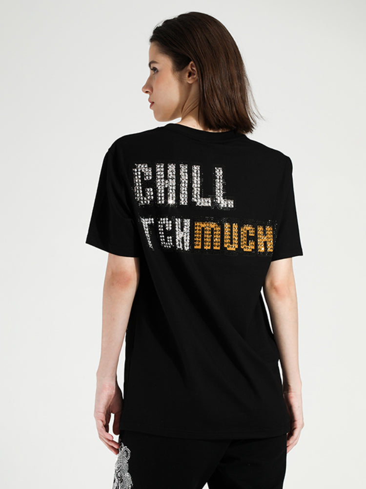 TCH Hot Diamond Graphic Printed Casual T-Shirt