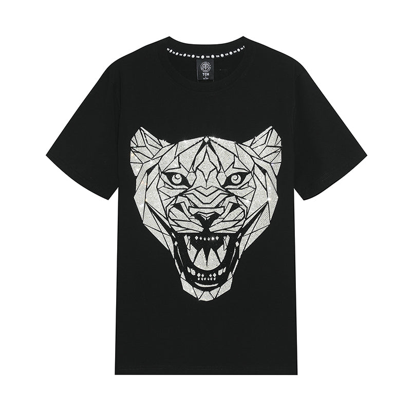 TCH Leopard Printed Crew Neck T-Shirt