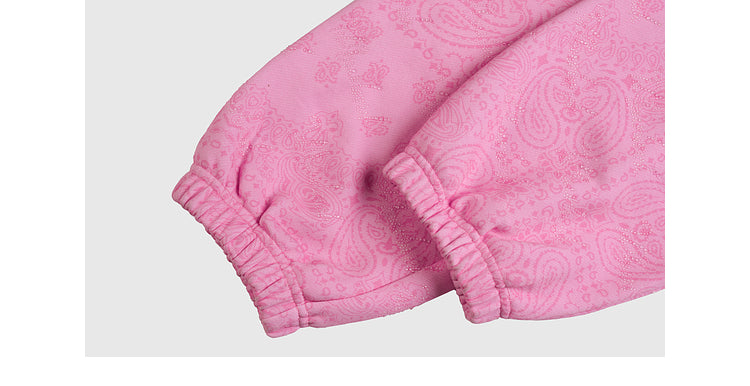 TCH Printed Rhinestone Pink Pants