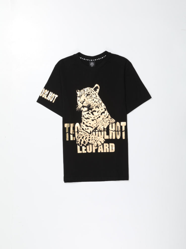 TCH Leopard Printed Crew Neck T-shirt