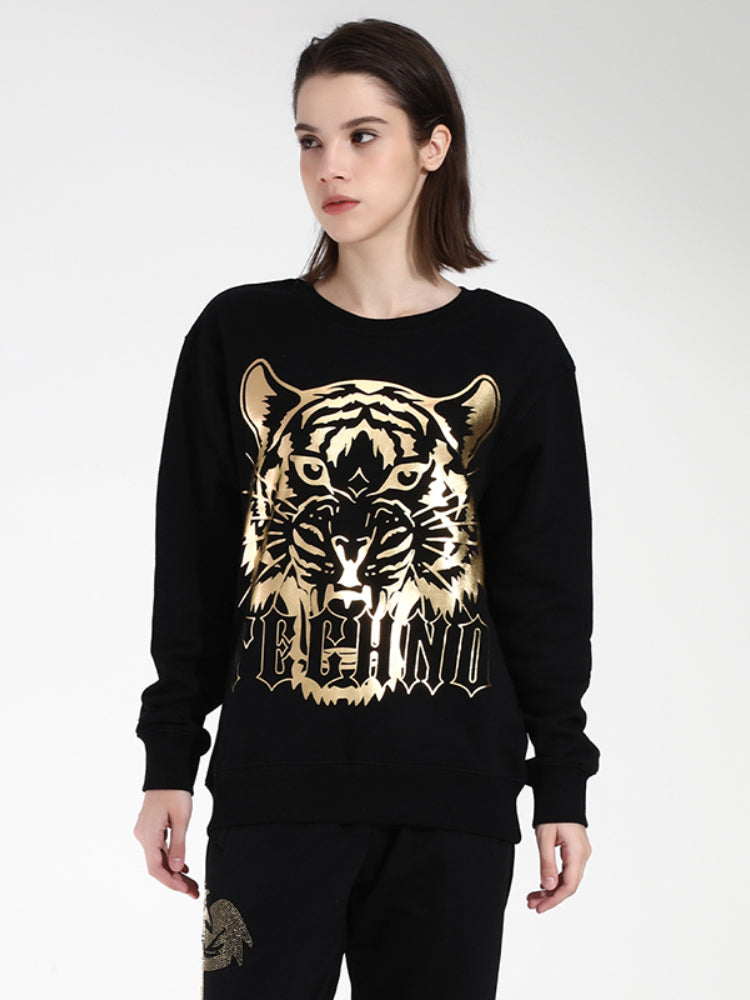 tch animals printed crew neck sweatshirt black HighEnd Luxury Streetwear Brand Official Showcase