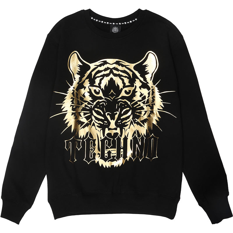 tch animals printed crew neck sweatshirt black HighEnd Luxury Streetwear Brand Official Showcase