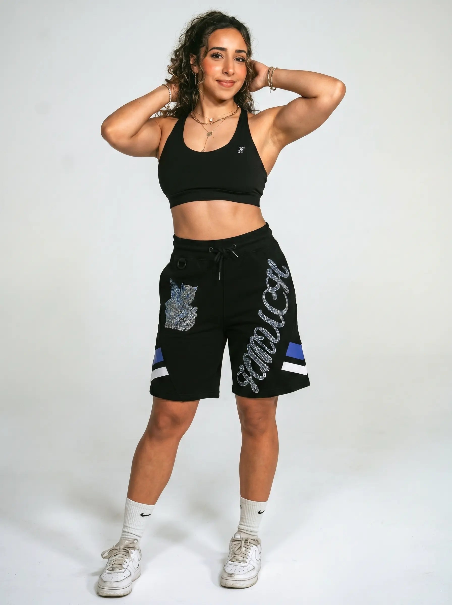 TCH BOYLONDON Rhinestone Butterfly Streetwear Shorts Luxury Streetwear Brand Official Showcase