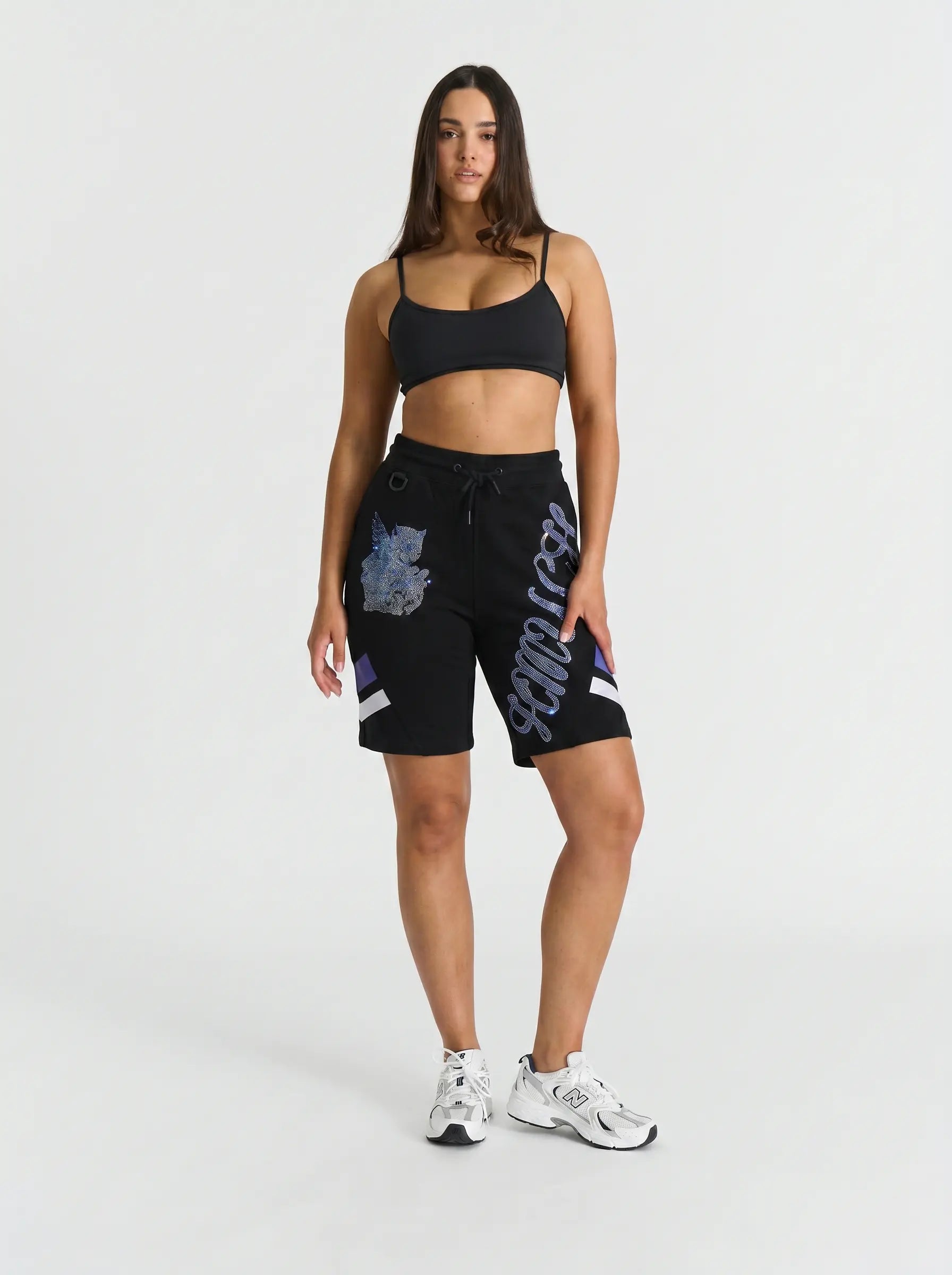 TCH BOYLONDON Rhinestone Butterfly Streetwear Shorts Luxury Streetwear Brand Official Showcase