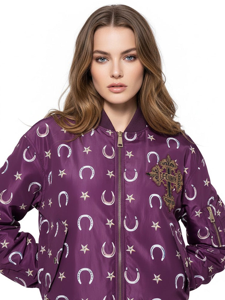 tch celestial horseshoe bomber jacket purple HighEnd Luxury Streetwear Brand Official Showcase