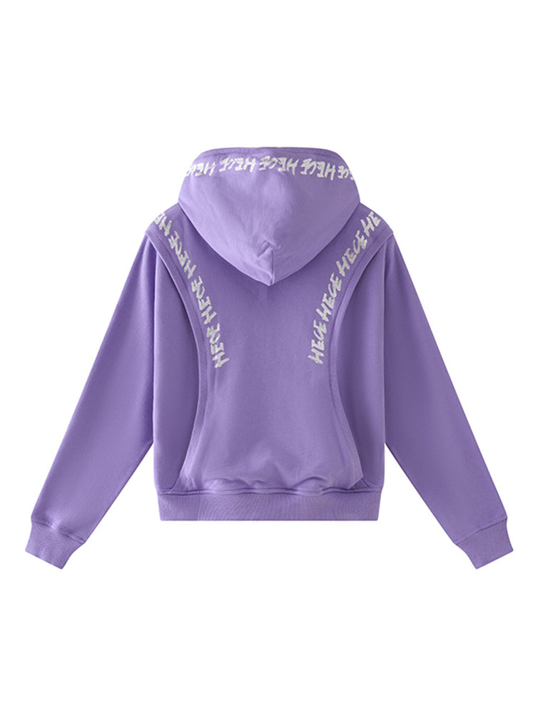 tch cotton rhinestone letter unisex hoodie with pocket purple HighEnd Luxury Streetwear Brand Official Showcase