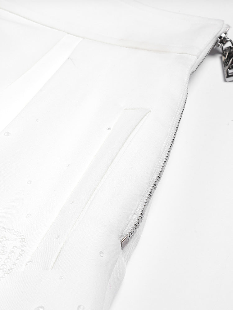 tch crystal embellished high-rise fitted shorts black HighEnd Luxury Streetwear Brand Official Showcase