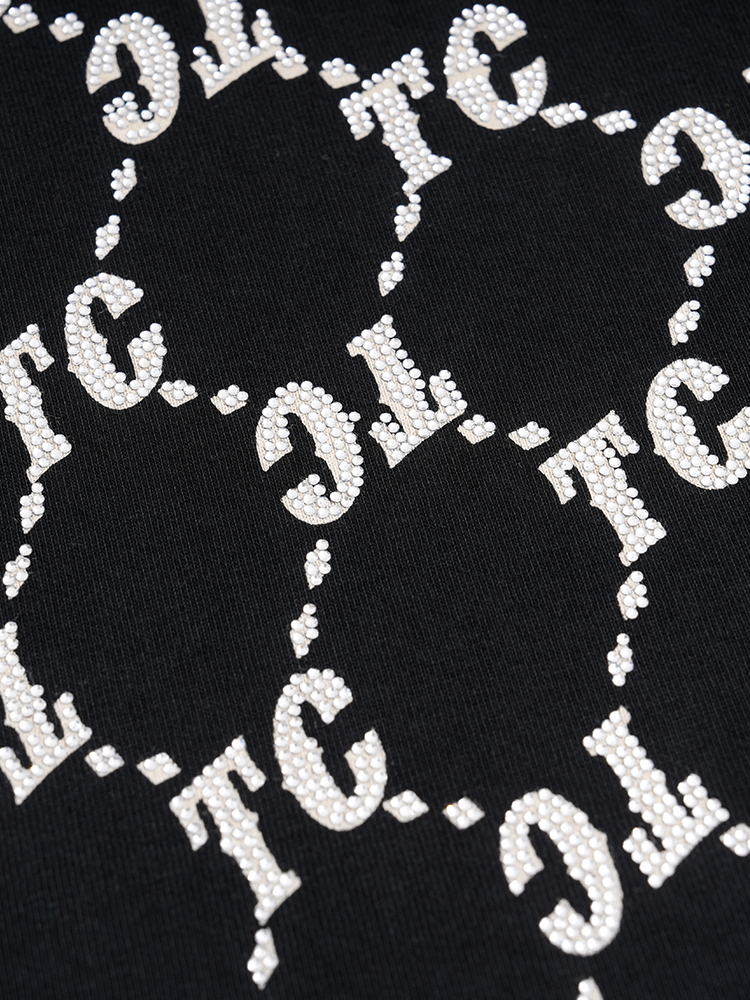 tch crystal-logo cotton street t-shirt black HighEnd Luxury Streetwear Brand Official Showcase