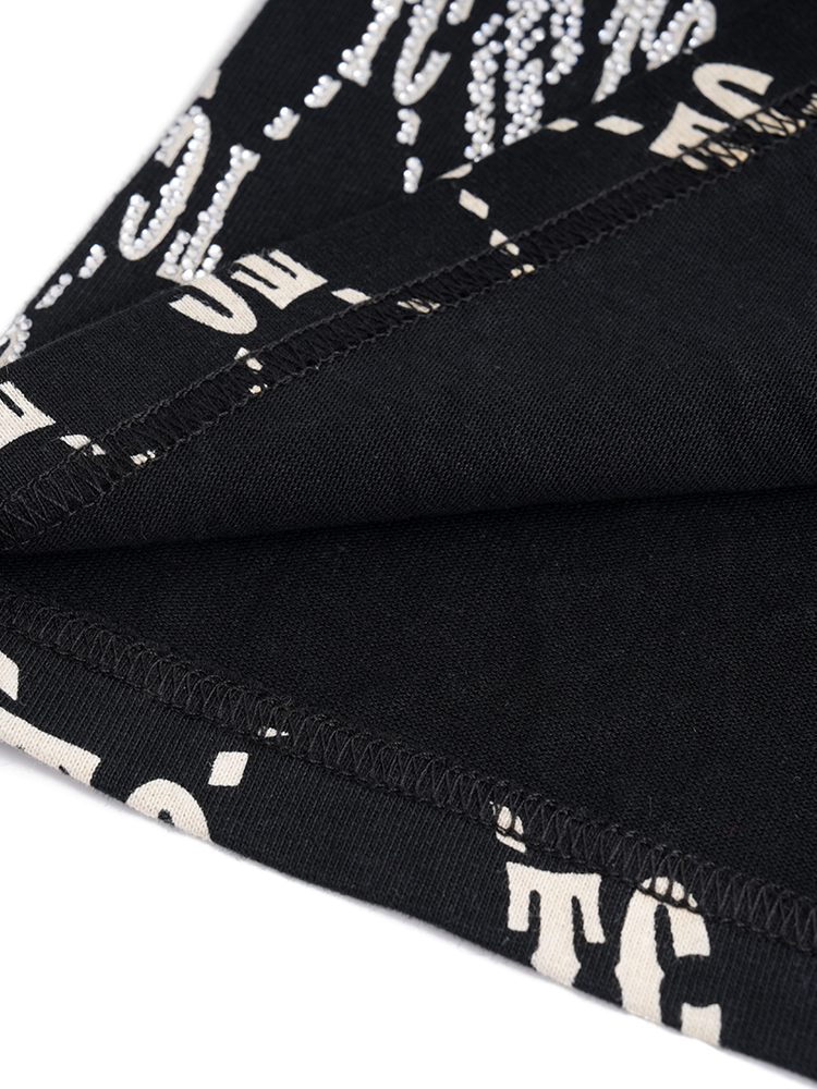 tch crystal-logo cotton street t-shirt black HighEnd Luxury Streetwear Brand Official Showcase