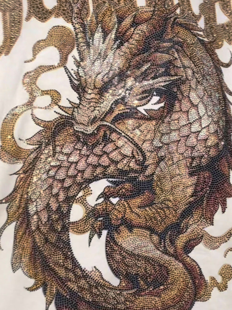 tch dragon rhinestone bling trendy t-shirt /oversized hoodie redshort HighEnd Luxury Streetwear Brand Official Showcase