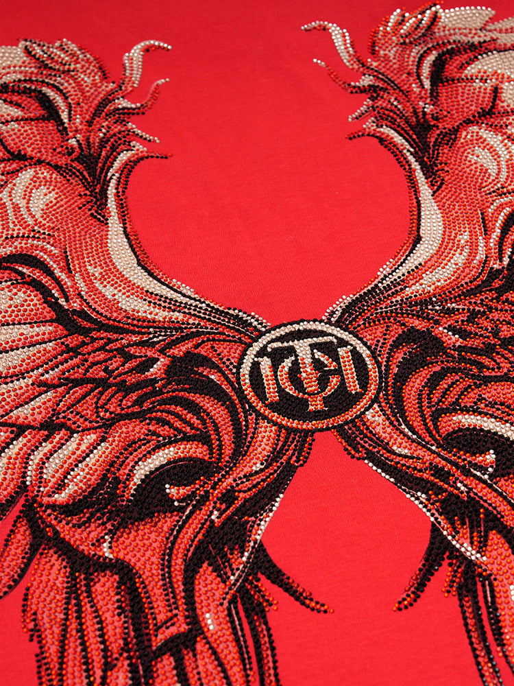 tch dragon rhinestone bling trendy t-shirt /oversized hoodie redshort HighEnd Luxury Streetwear Brand Official Showcase