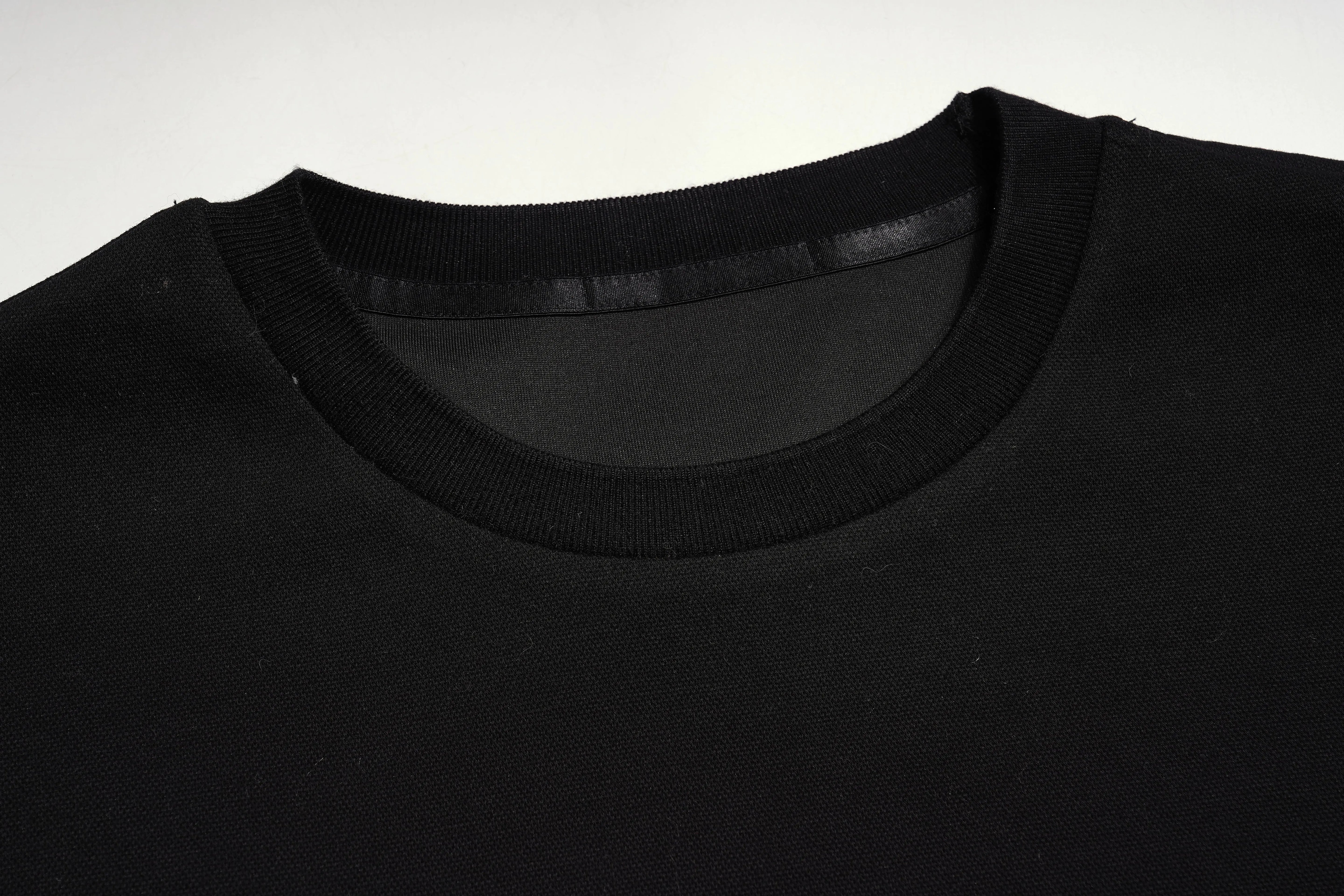 Close-up of a black shirt collar on a white background, TCH Dream Whale Rhinestone Lace Midi Dress