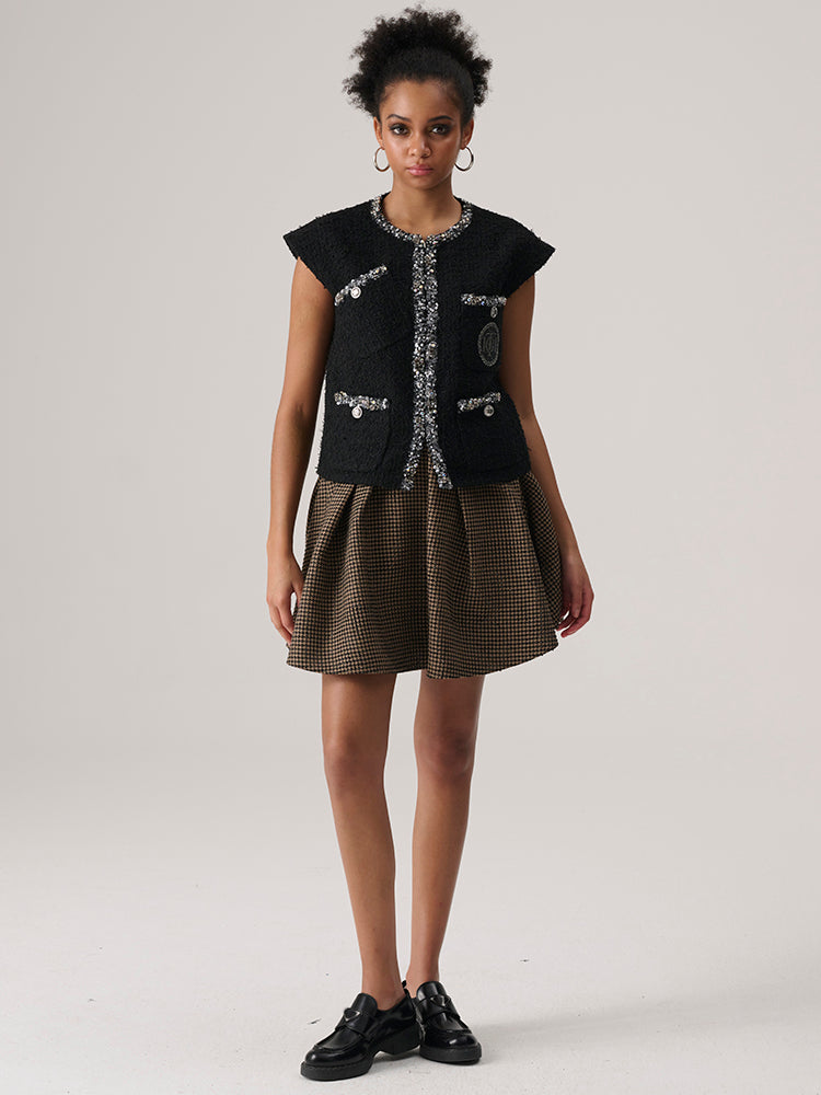 tch fashion diamond-embedded handmade vest black HighEnd Luxury Streetwear Brand Official Showcase