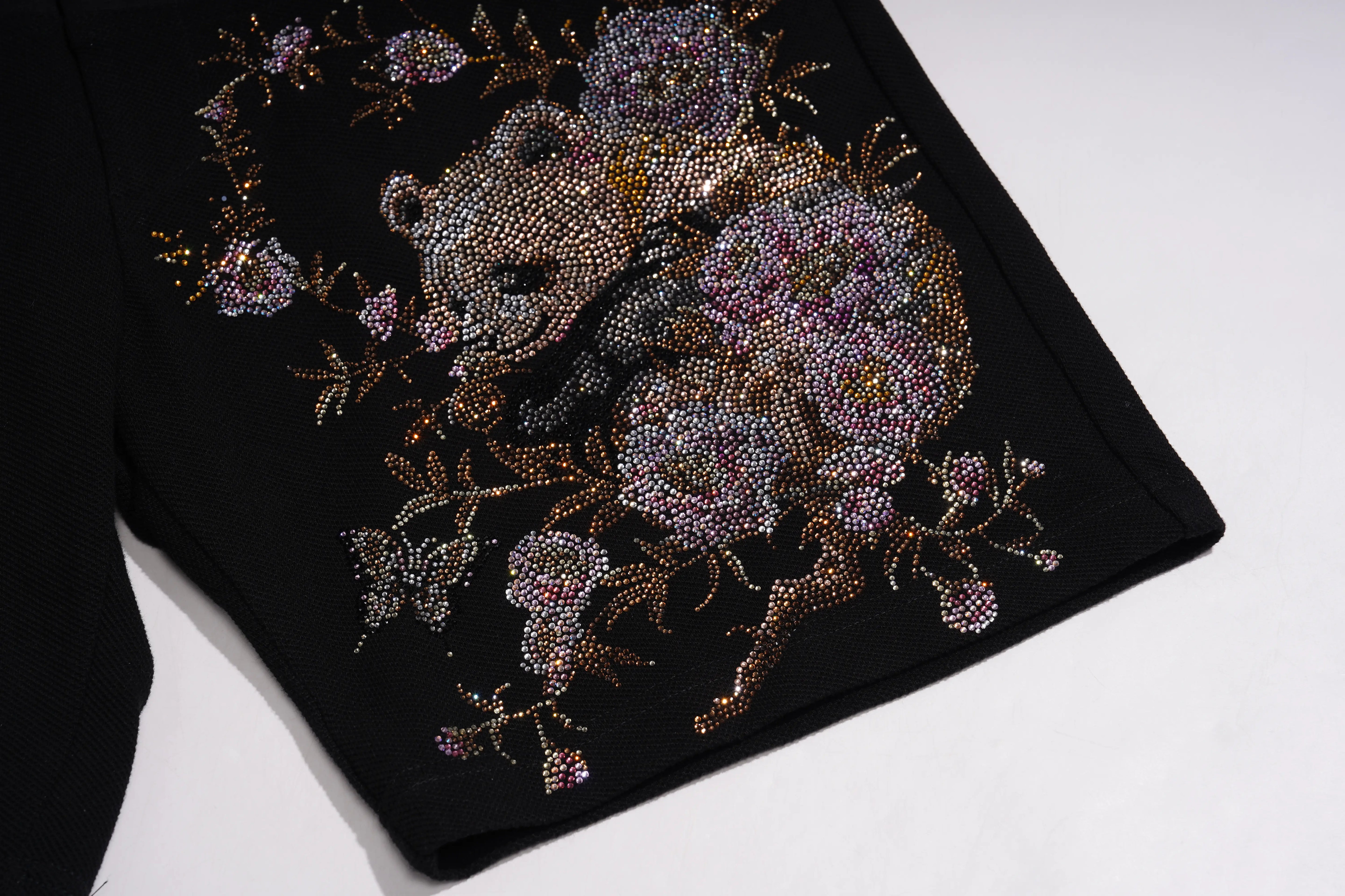 TCH Floral Rhinestone Garden Shorts Luxury Streetwear Brand Official Showcase