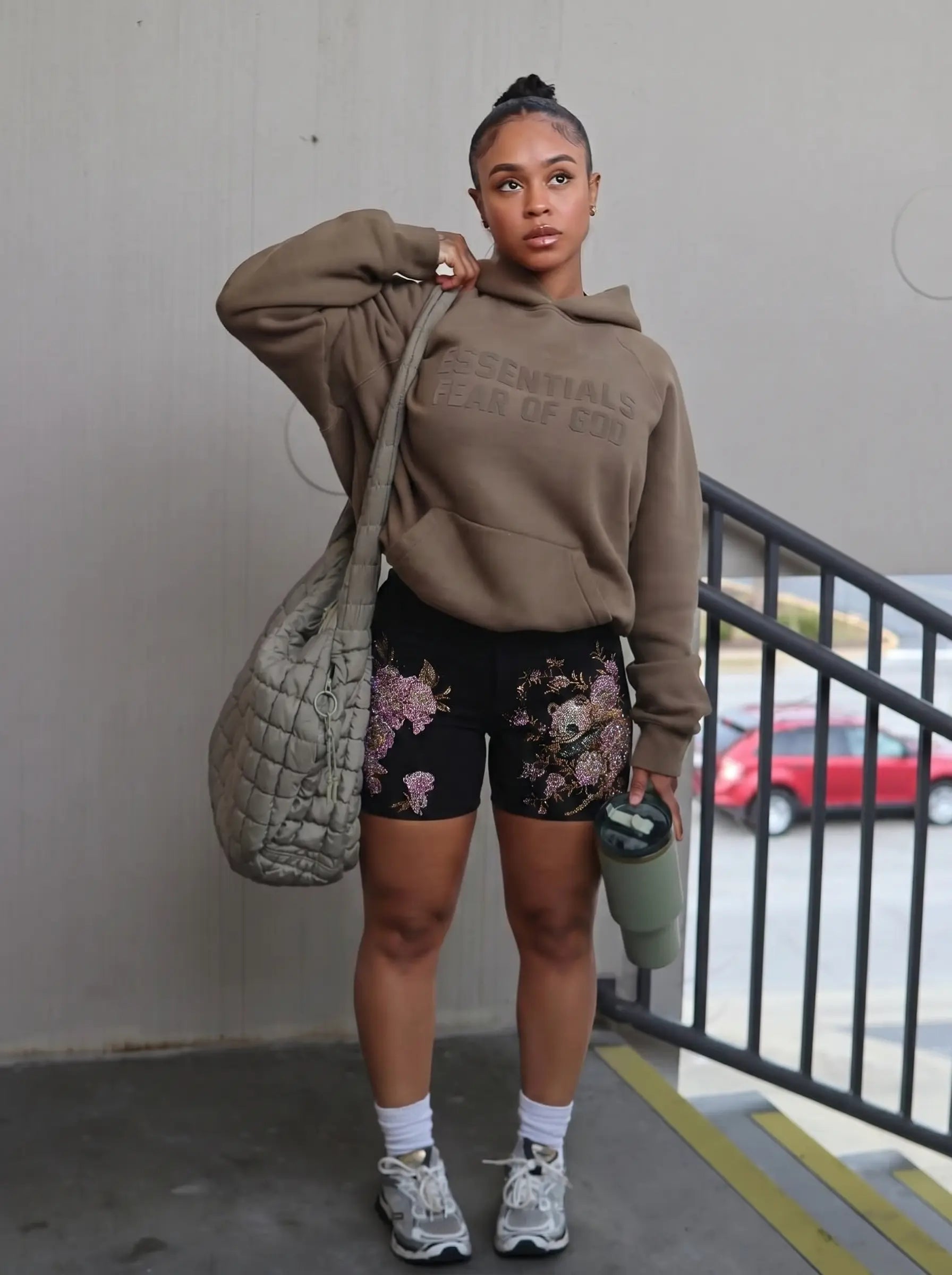 TCH Floral Rhinestone Garden Shorts Luxury Streetwear Brand Official Showcase