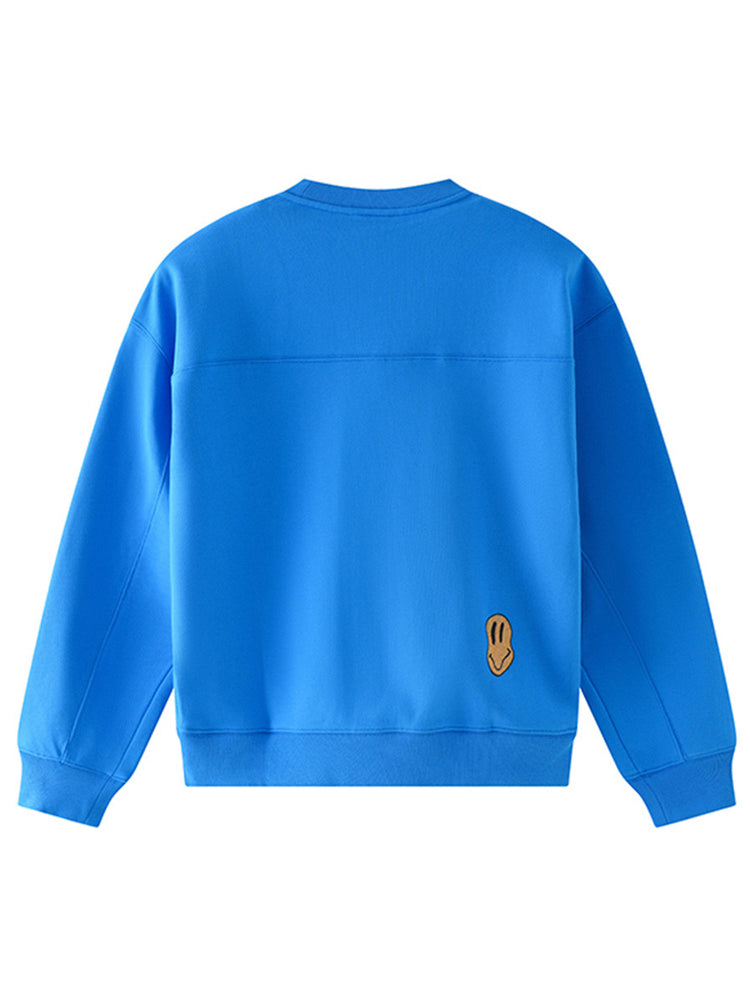tch funny rhinestone letter print pullover sweatshirt blue HighEnd Luxury Streetwear Brand Official Showcase