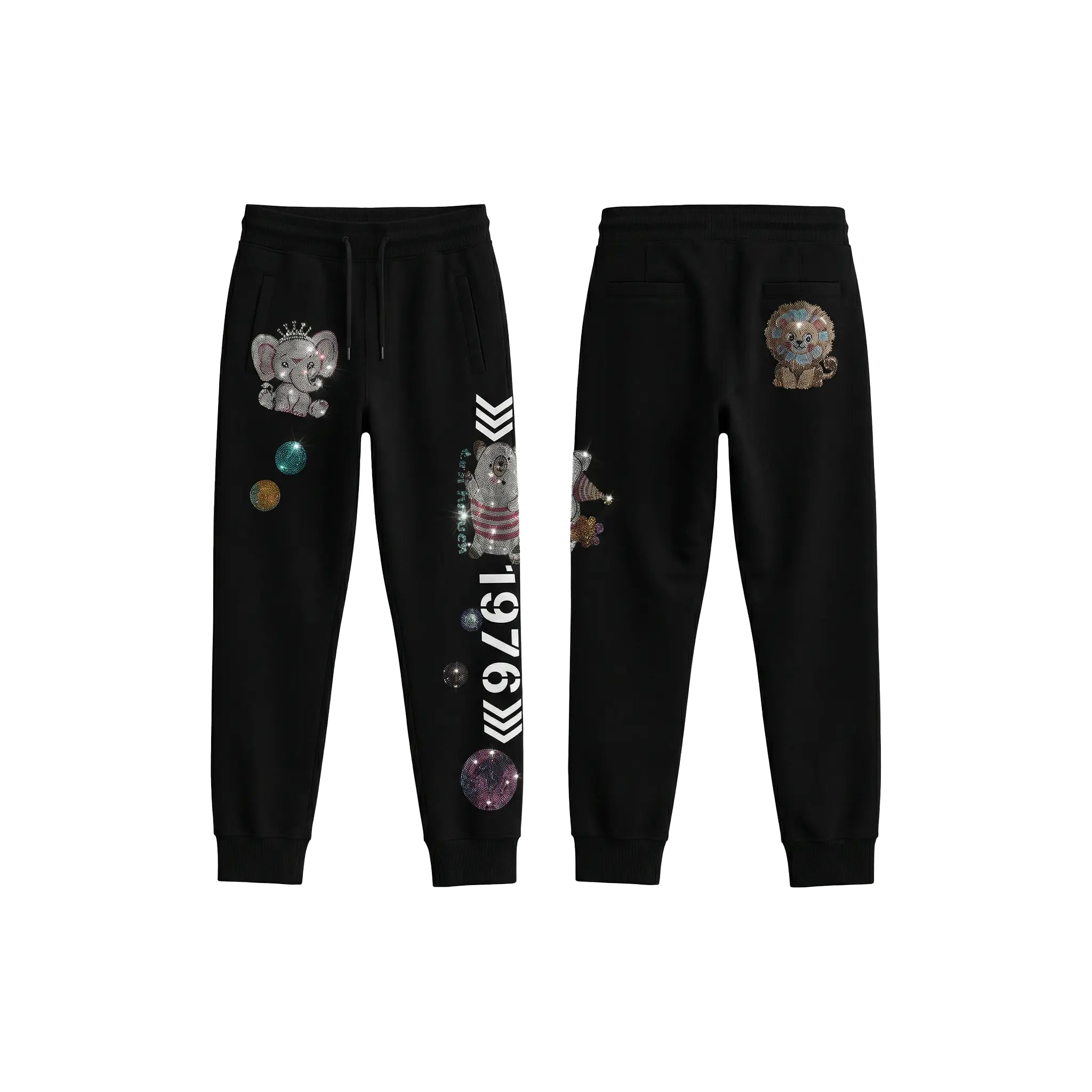 TCH Galaxy Animal Rhinestone Jogger Pants Luxury Streetwear Brand Official Showcase