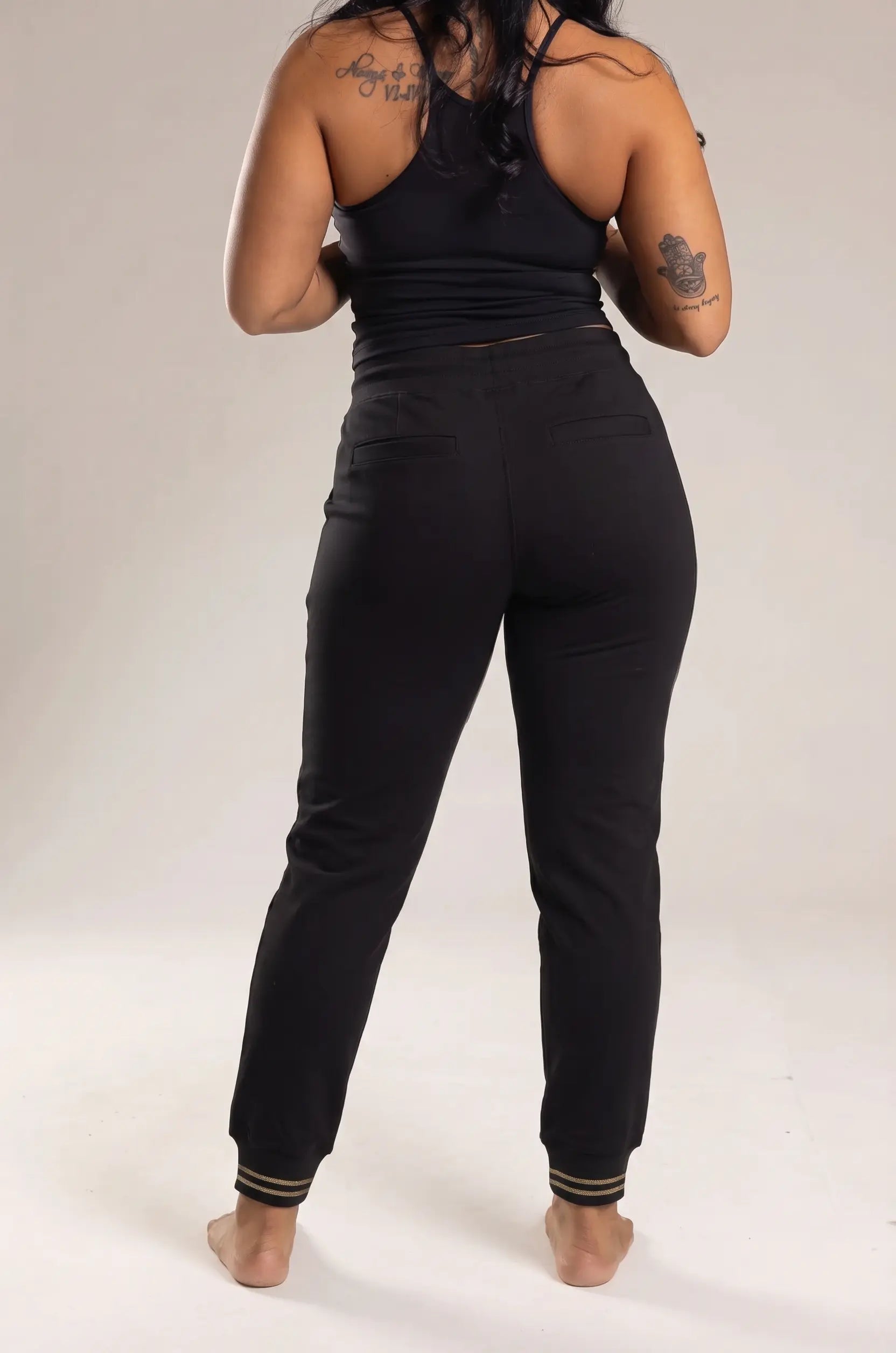 TCH Galaxy Rhinestone Black Jogger Pants Luxury Streetwear Brand Official Showcase