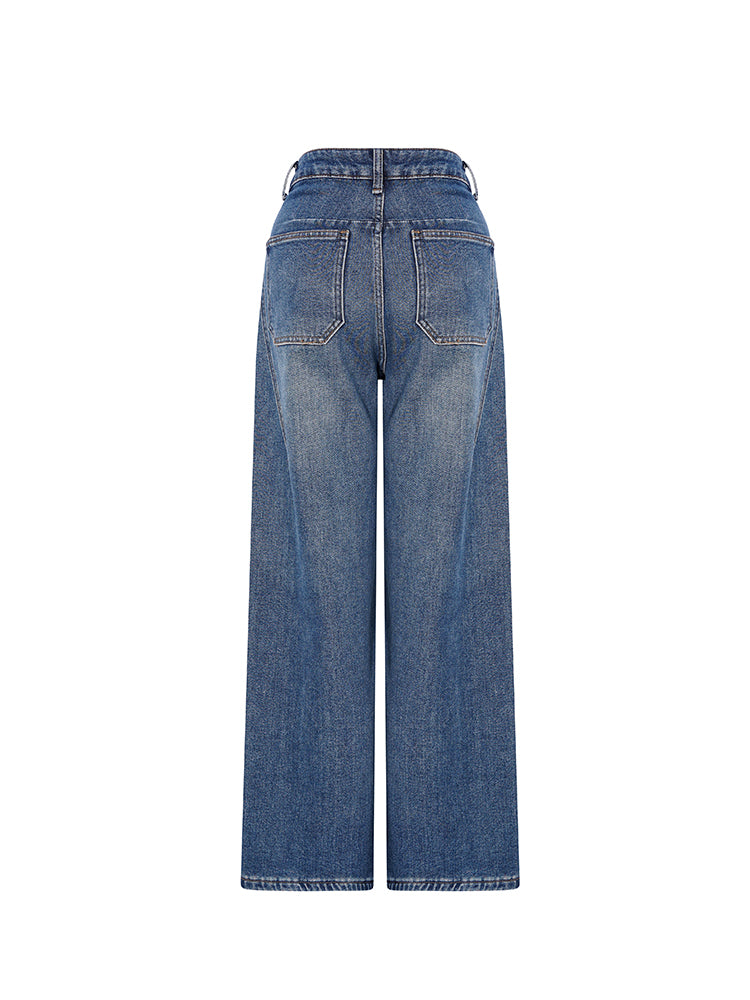 tch galaxy rhinestone sparkle straight jeans blue HighEnd Luxury Streetwear Brand Official Showcase
