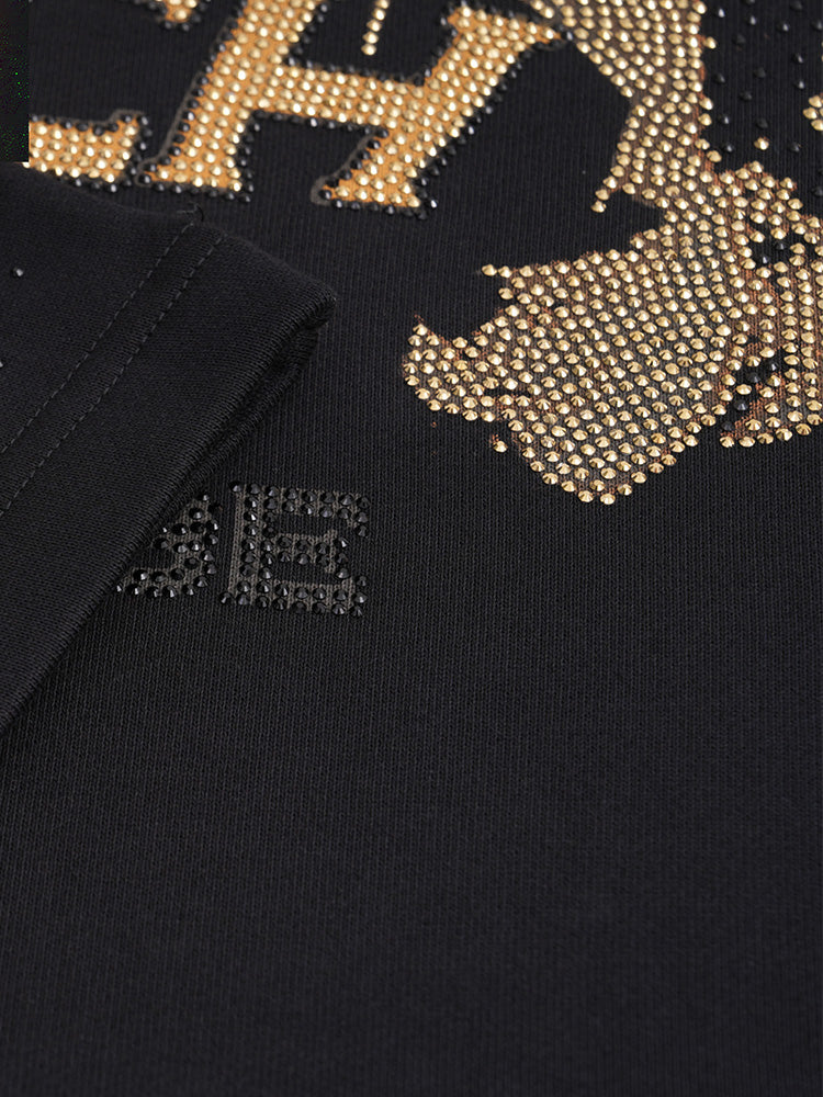 tch graphic rhinestone cotton unisex hoodie black HighEnd Luxury Streetwear Brand Official Showcase