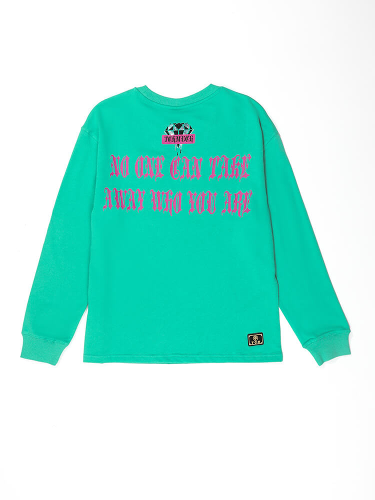 tch graphics hot diamond long sleeve sweatshirt green HighEnd Luxury Streetwear Brand Official Showcase