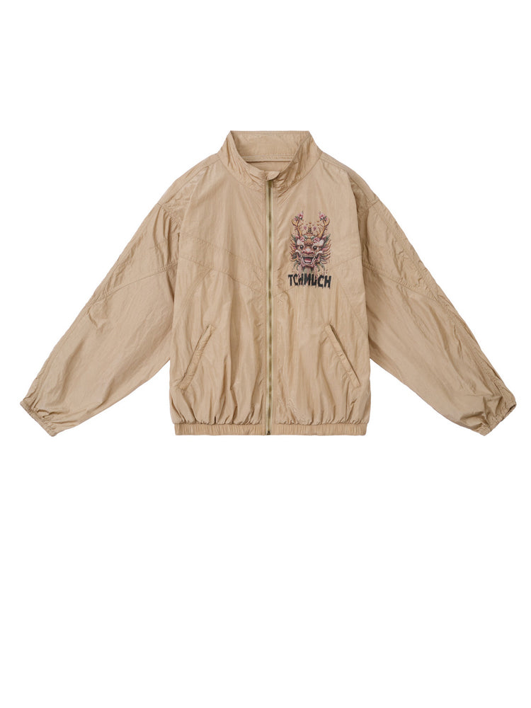 tch graphics print lightweight nylon jacket khaki1 HighEnd Luxury Streetwear Brand Official Showcase