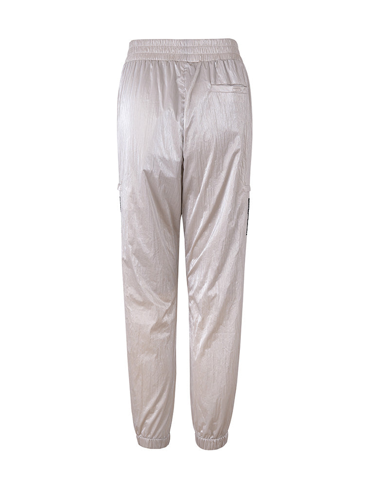 tch graphics print rhinestone nylon track jogger beige HighEnd Luxury Streetwear Brand Official Showcase