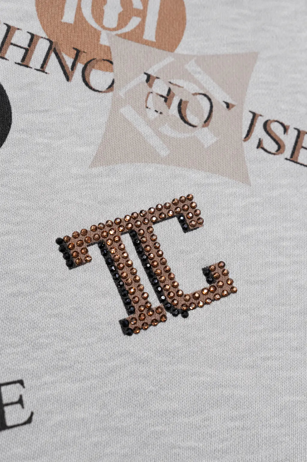 TCH Grey Logo Print Zip Hoodie Luxury Streetwear Brand Official Showcase