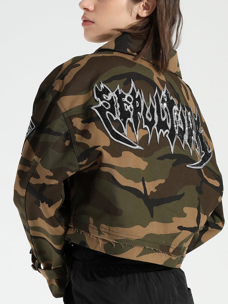 tch hot diamond camo cropped jacket camo HighEnd Luxury Streetwear Brand Official Showcase