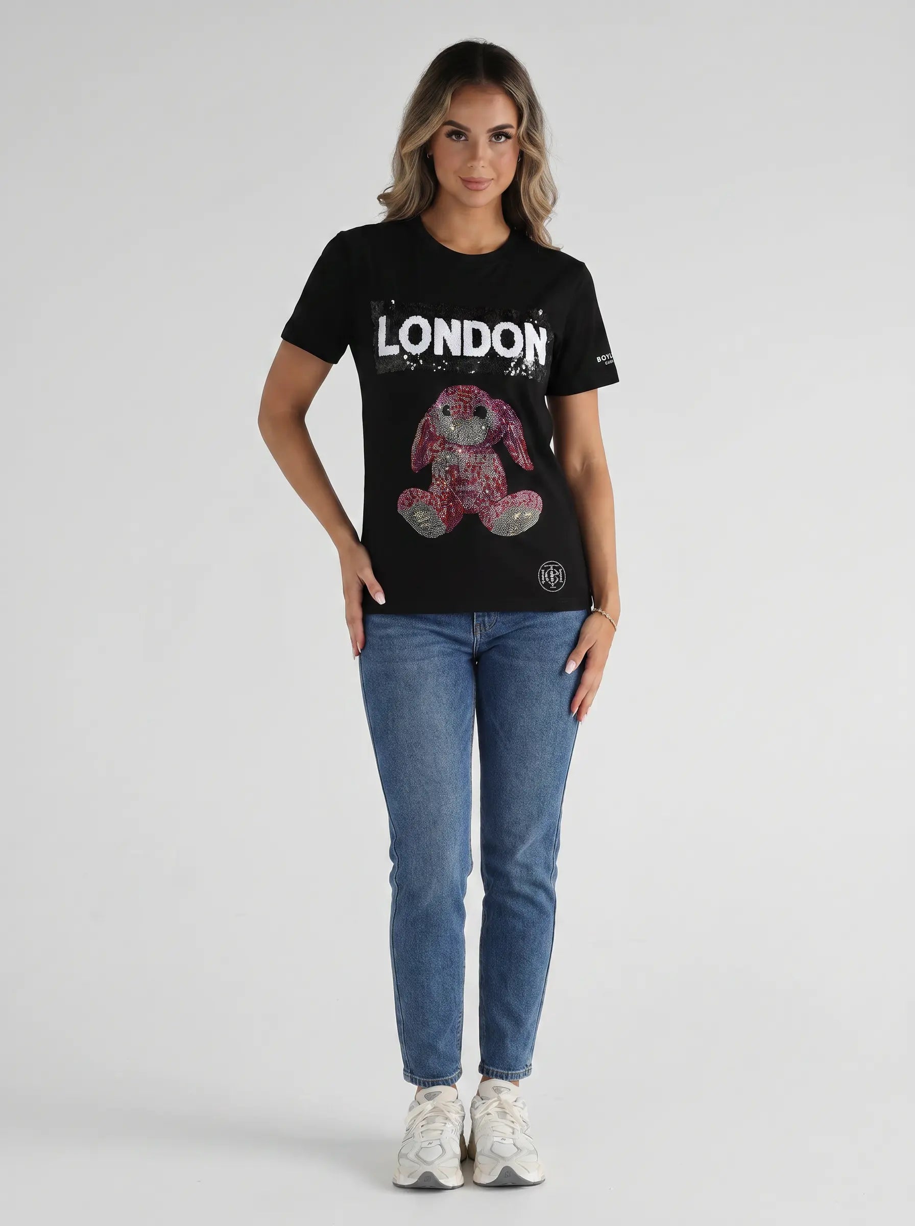 TCH London Bunny Rhinestone Graphic T-Shirt Luxury Streetwear Brand Official Showcase