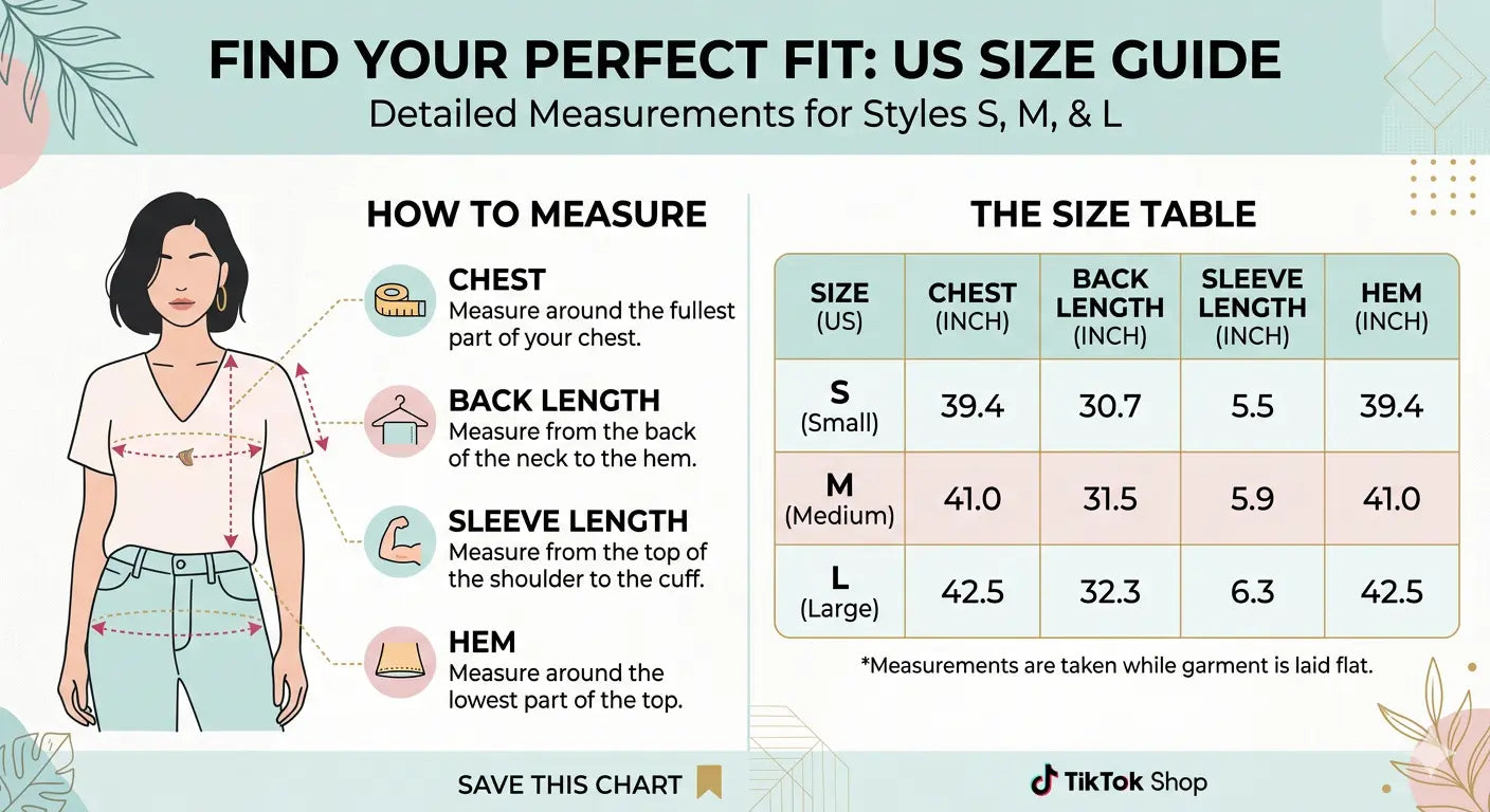 Size chart for clothing with measurements for chest, back length, sleeve length, and hem. TCH Lucky Pony Rhinestone Sleeveless Polo Shirt