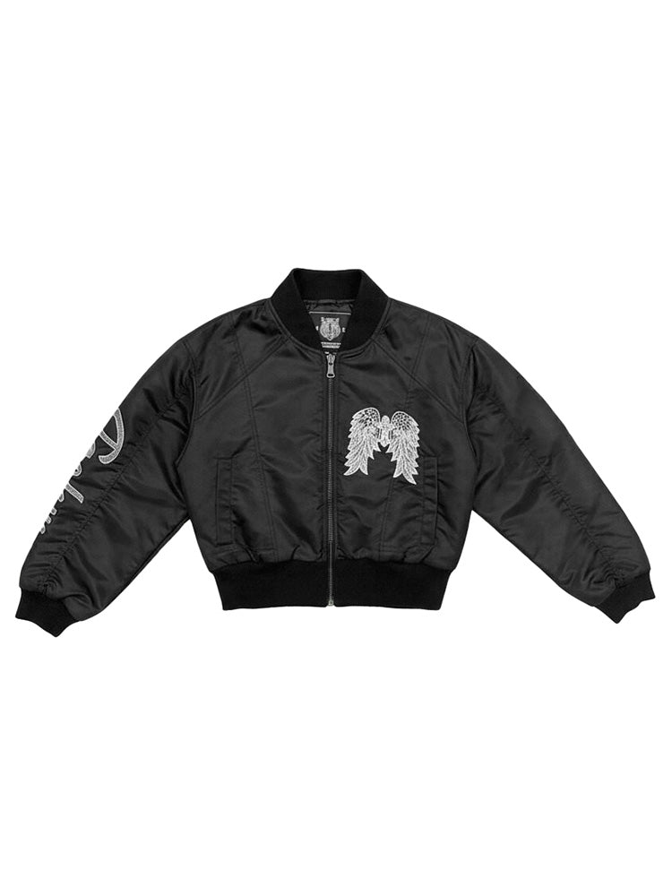 tch luxe rhinestone winged bomber jacket black HighEnd Luxury Streetwear Brand Official Showcase