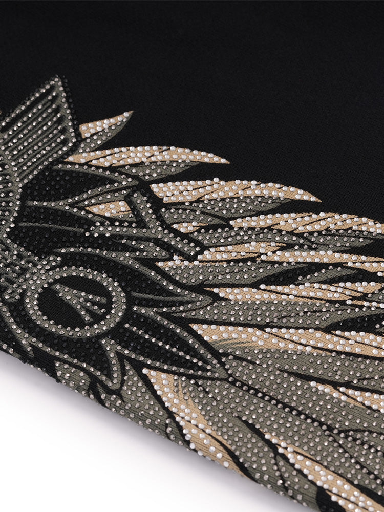 tch luxe winged rhinestone jogger pants black HighEnd Luxury Streetwear Brand Official Showcase