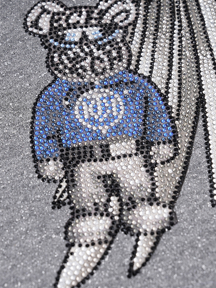 tch luxury wings rhinestone graphic shorts gray HighEnd Luxury Streetwear Brand Official Showcase