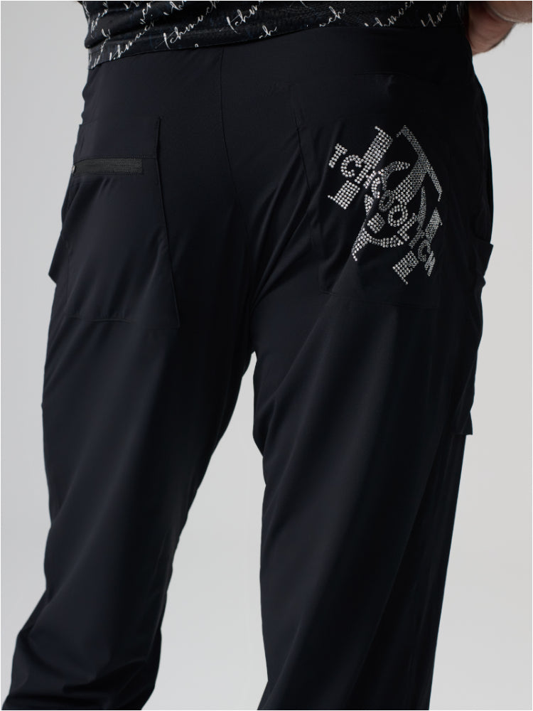 tch men's graphic loose straight pants black HighEnd Luxury Streetwear Brand Official Showcase