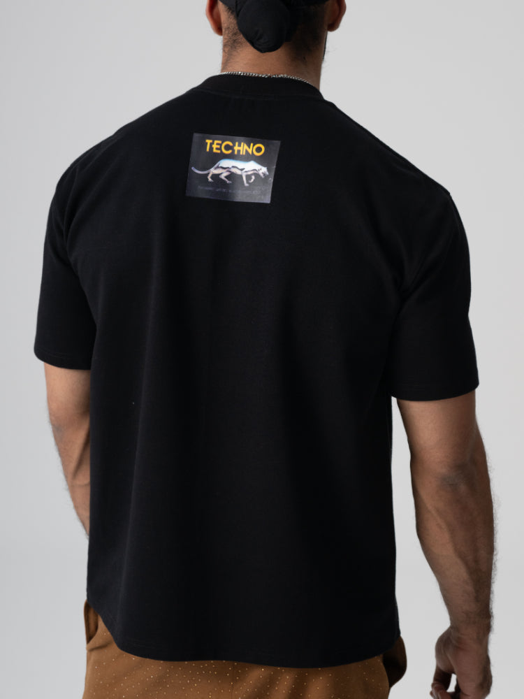 tch men's printed crew neck t-shirt black HighEnd Luxury Streetwear Brand Official Showcase