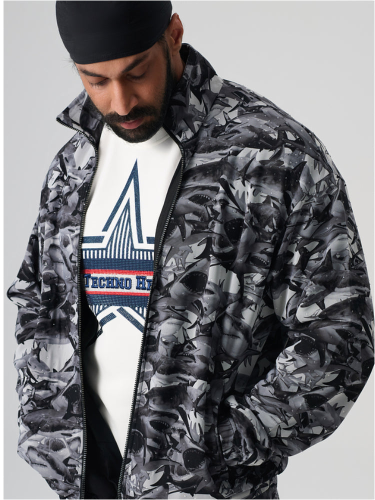 TCH Men's Rhinestone Outdoor Tide Hybrid Jacket with pockets multicolor HighEnd Luxury Streetwear Brand Official Showcase