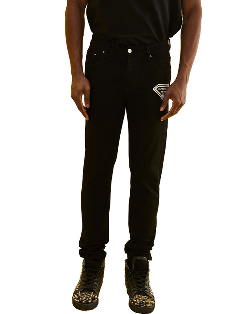 tch men's zipper casual straight pants black HighEnd Luxury Streetwear Brand Official Showcase