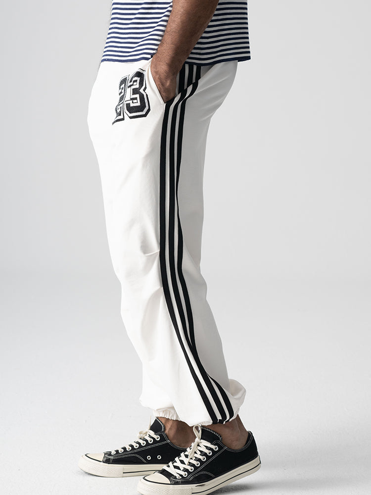 tch men's hand-stitched rhinestones white sweatpants white HighEnd Luxury Streetwear Brand Official Showcase