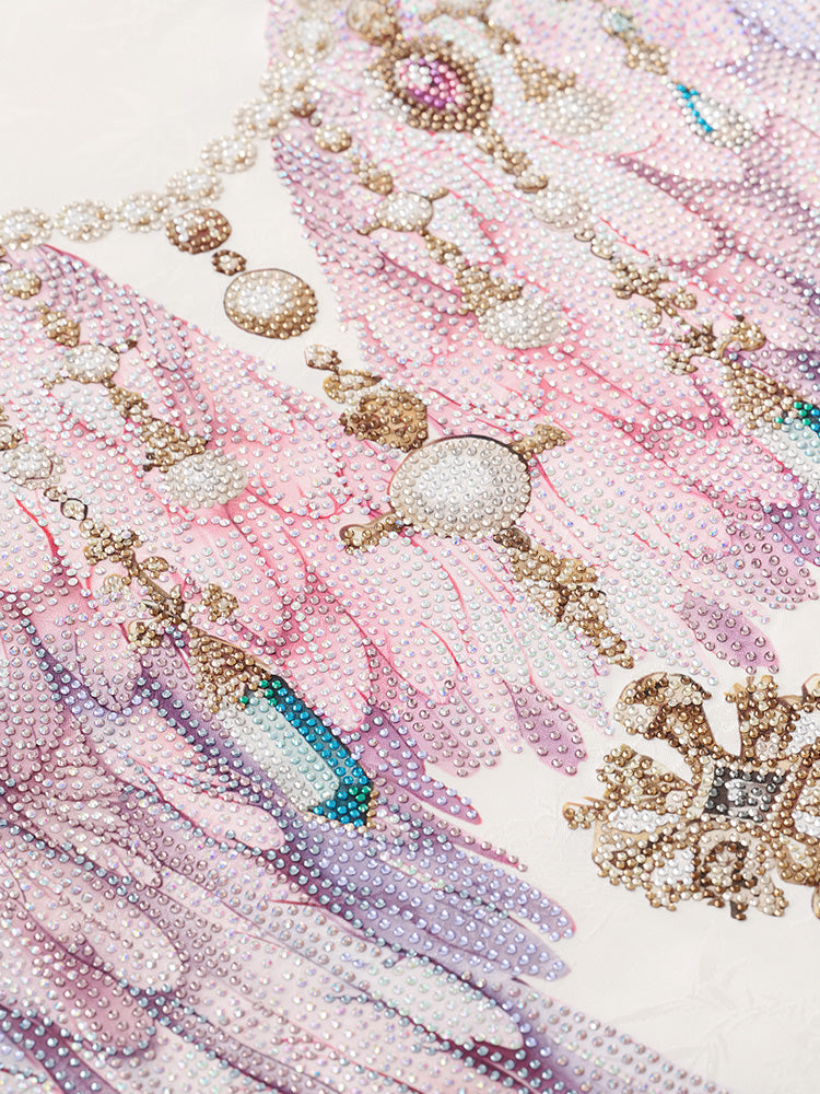 TCH Pre-sale Sparkling Rhinestone Wings Luxury Slik T-Shirt beige HighEnd Luxury Streetwear Brand Official Showcase