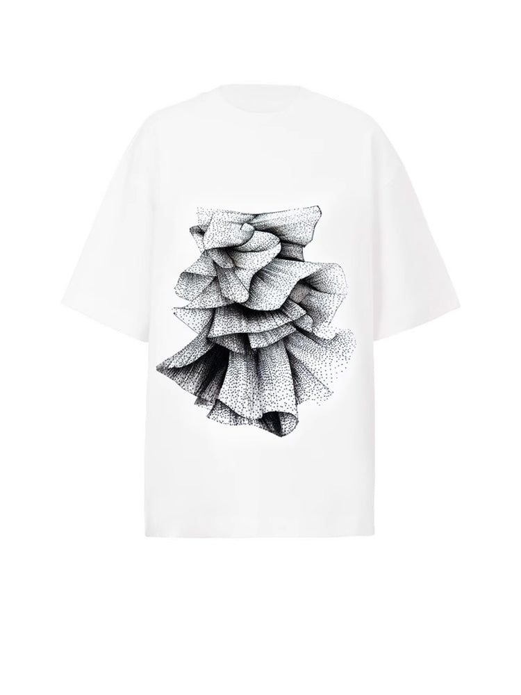 tch presale graphic rhinestone oversized t shirt white HighEnd Luxury Streetwear Brand Official Showcase