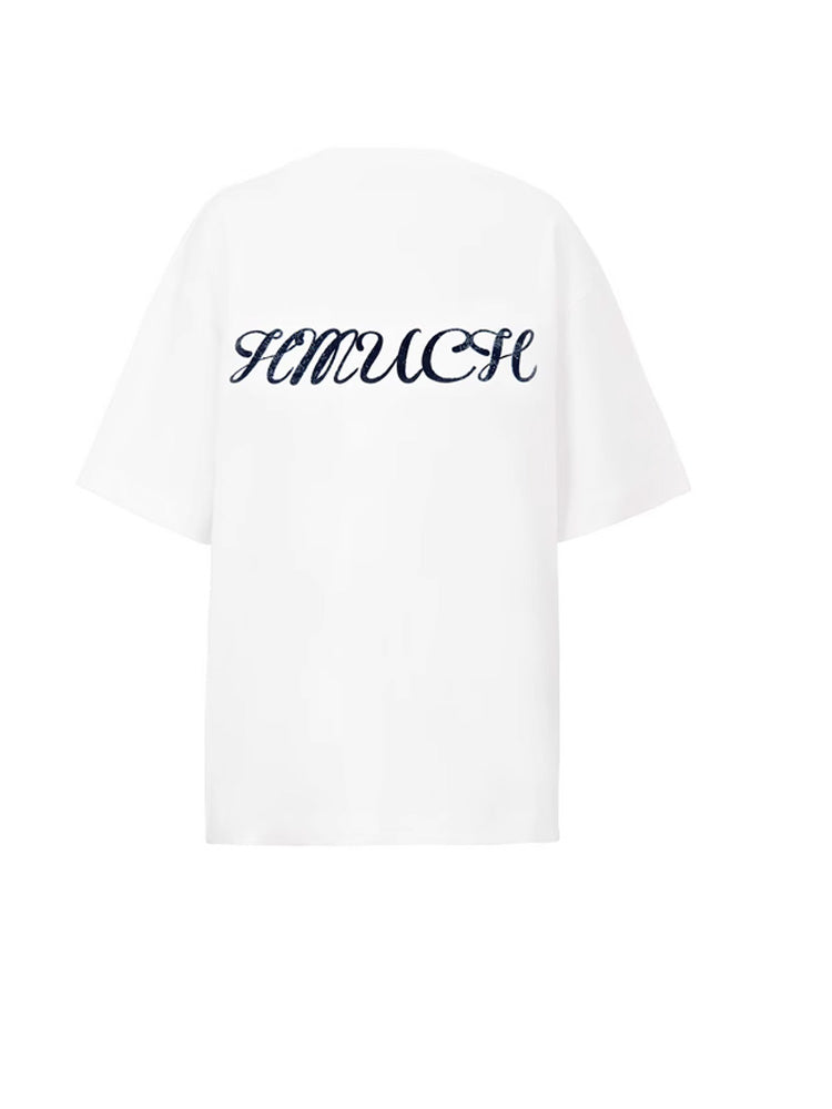 tch presale graphic rhinestone oversized t shirt white HighEnd Luxury Streetwear Brand Official Showcase