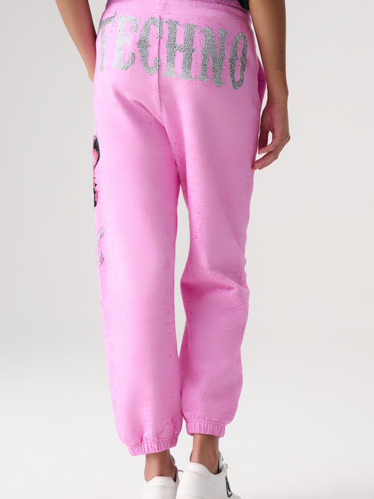 tch printed rhinestone street luxury pants pink HighEnd Luxury Streetwear Brand Official Showcase