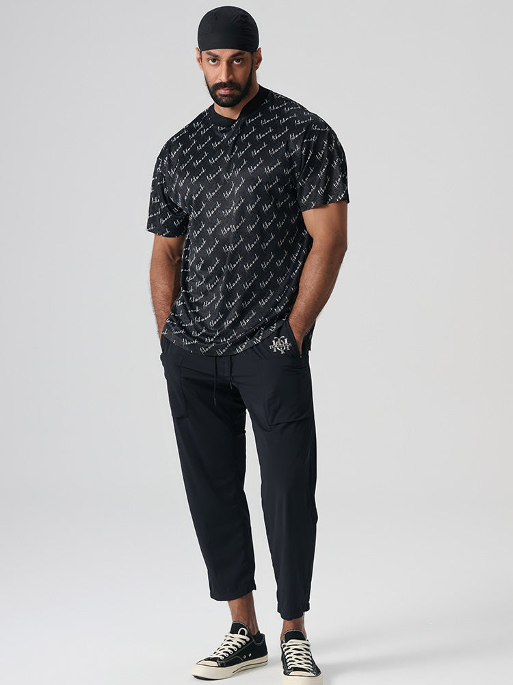 tch rhinestone allover letter t shirt in black black HighEnd Luxury Streetwear Brand Official Showcase