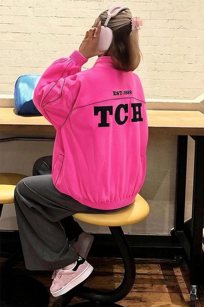 TCH Rhinestone Angel Wings Fleece Jacket-2