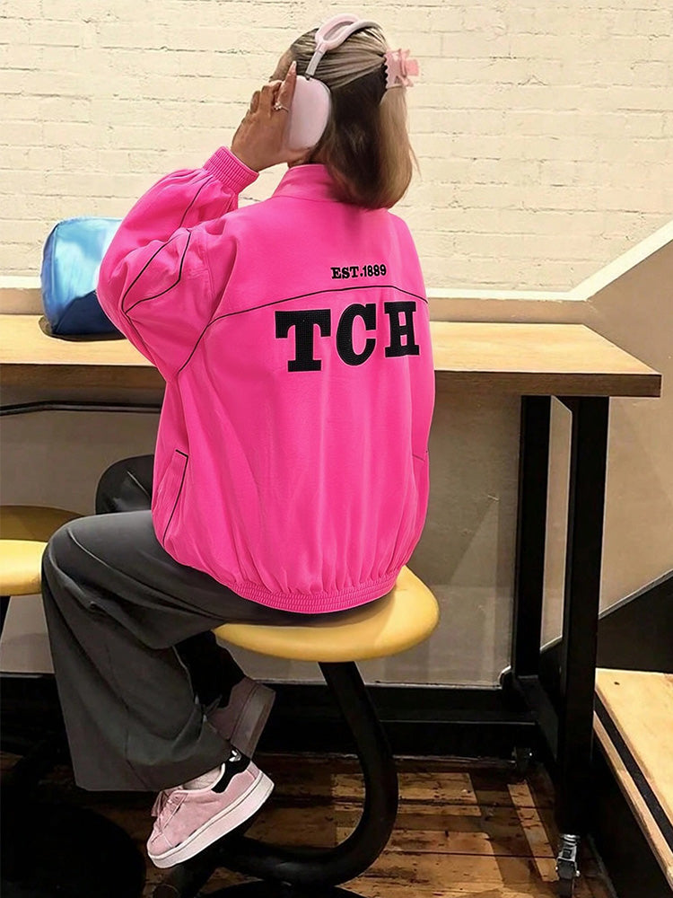 TCH Rhinestone Angel Wings Fleece Jacket-2