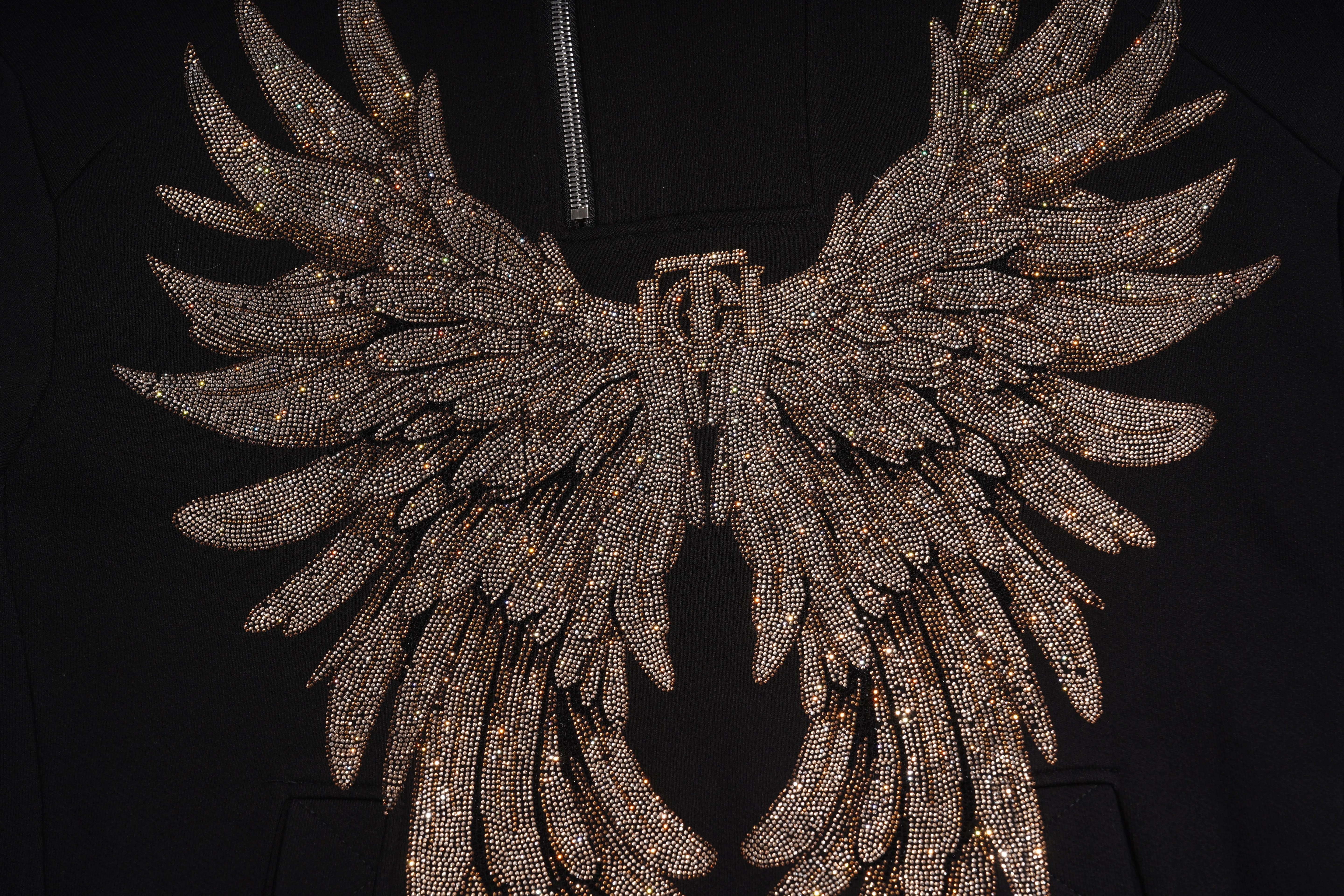 TCH Rhinestone Angel Wings Hoodie Luxury Streetwear Brand Official Showcase