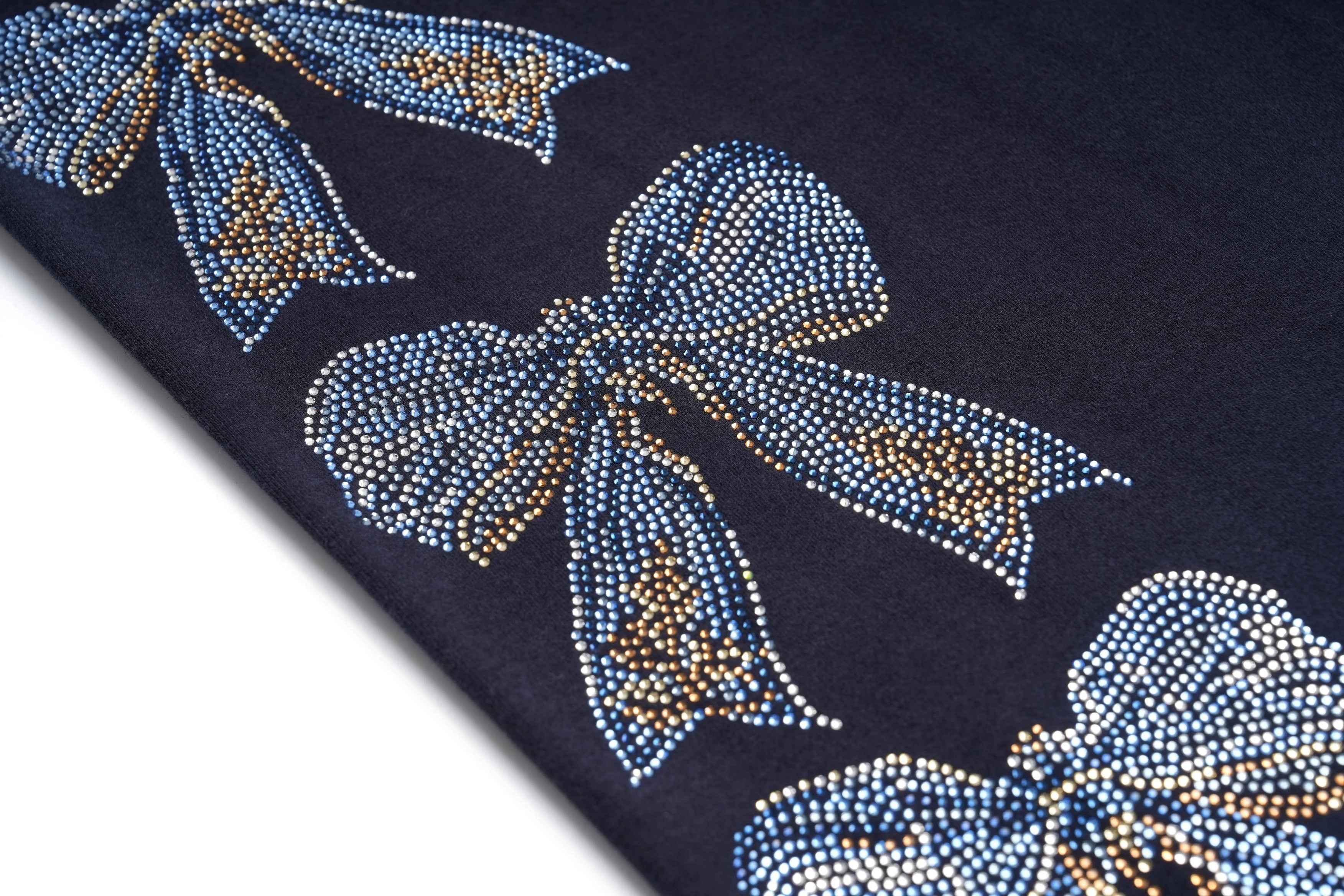 TCH Rhinestone Bow Detail Longline Hoodie Set - 7