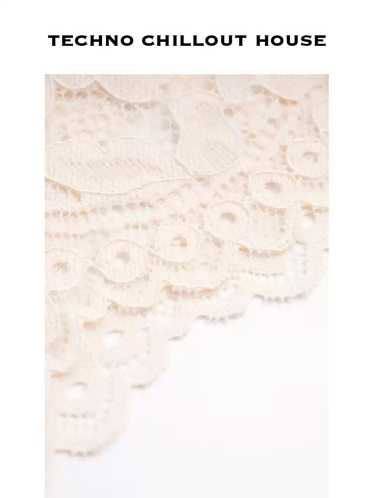 tch rhinestone bow floral lace padded bandeau bra cami beige HighEnd Luxury Streetwear Brand Official Showcase