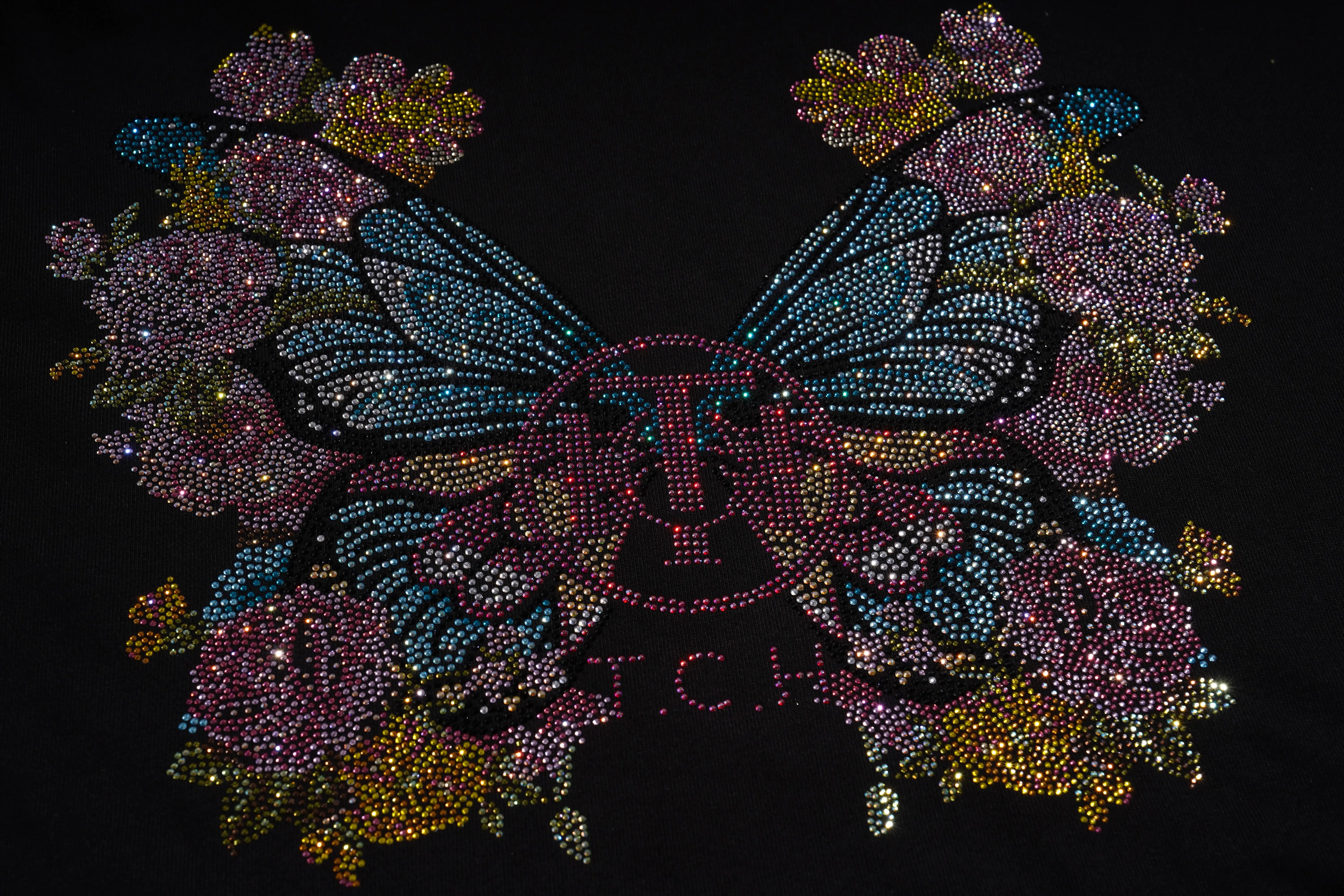 TCH Rhinestone Butterfly Elephant Hoodie Luxury Streetwear Brand Official Showcase